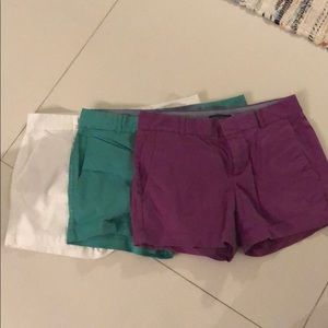 Trio of Gently Used Banana Republic and ON Shorts